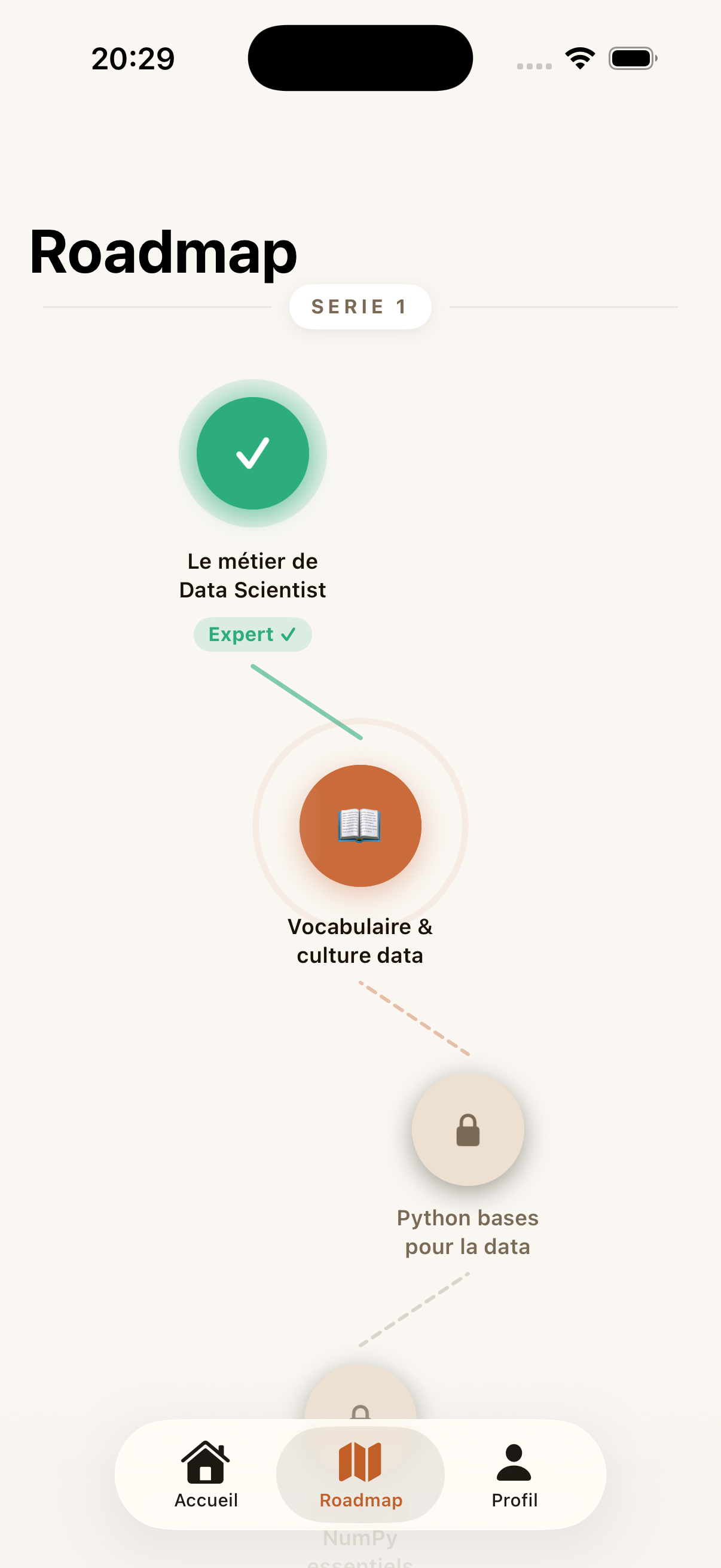 Preppie app — Quiz